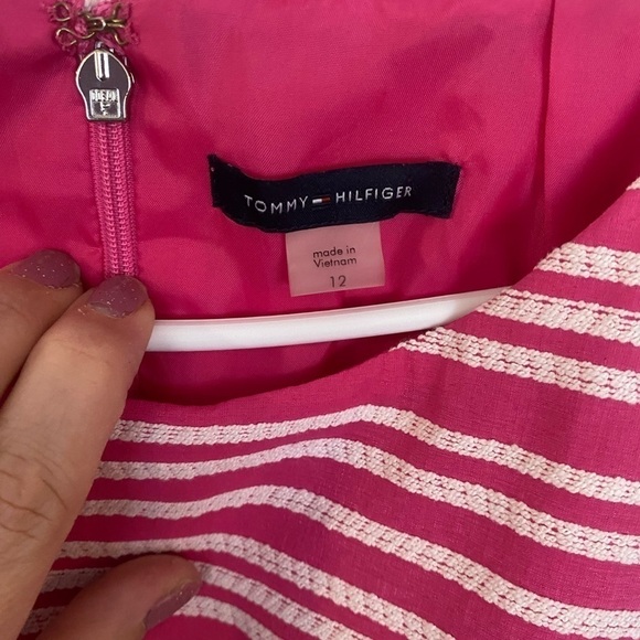 Ladies, size 12, Tommy Hilfiger, pink and white dress - Picture 2 of 7